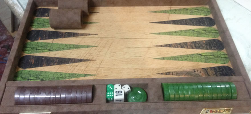 Backgammon board surface with your design